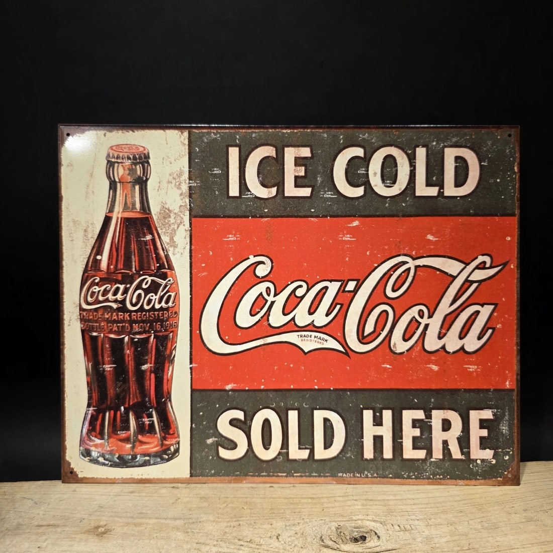15" Coca-Cola Metal Gas Station Advertising Sign - 2