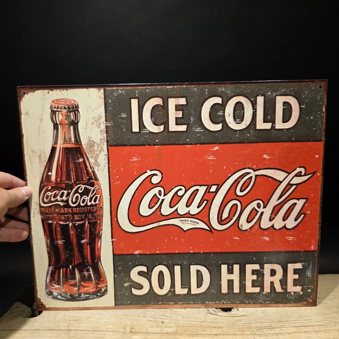 15" Coca-Cola Metal Gas Station Advertising Sign - 5