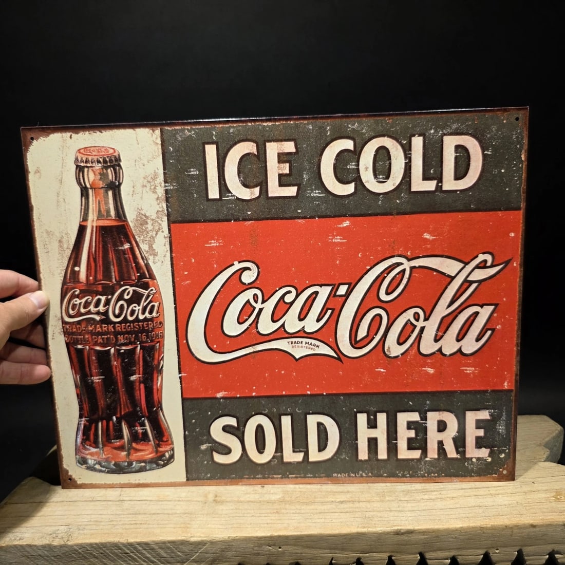 15" Coca-Cola Metal Gas Station Advertising Sign - 8