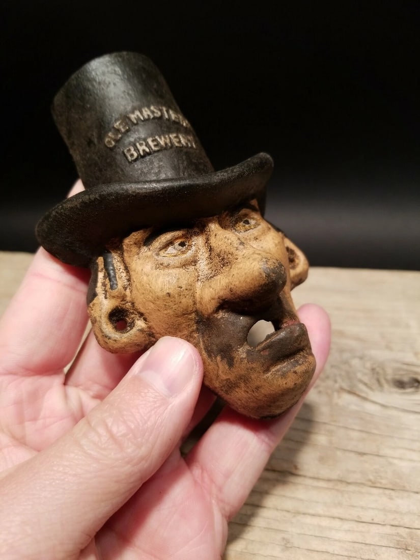 Cast Iron Ole Masters Brewery Beer Bottle Opener - 9