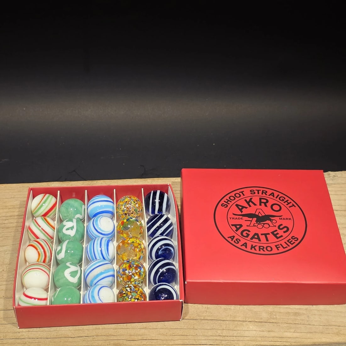 Akro Agates Box Set of Marbles - 10