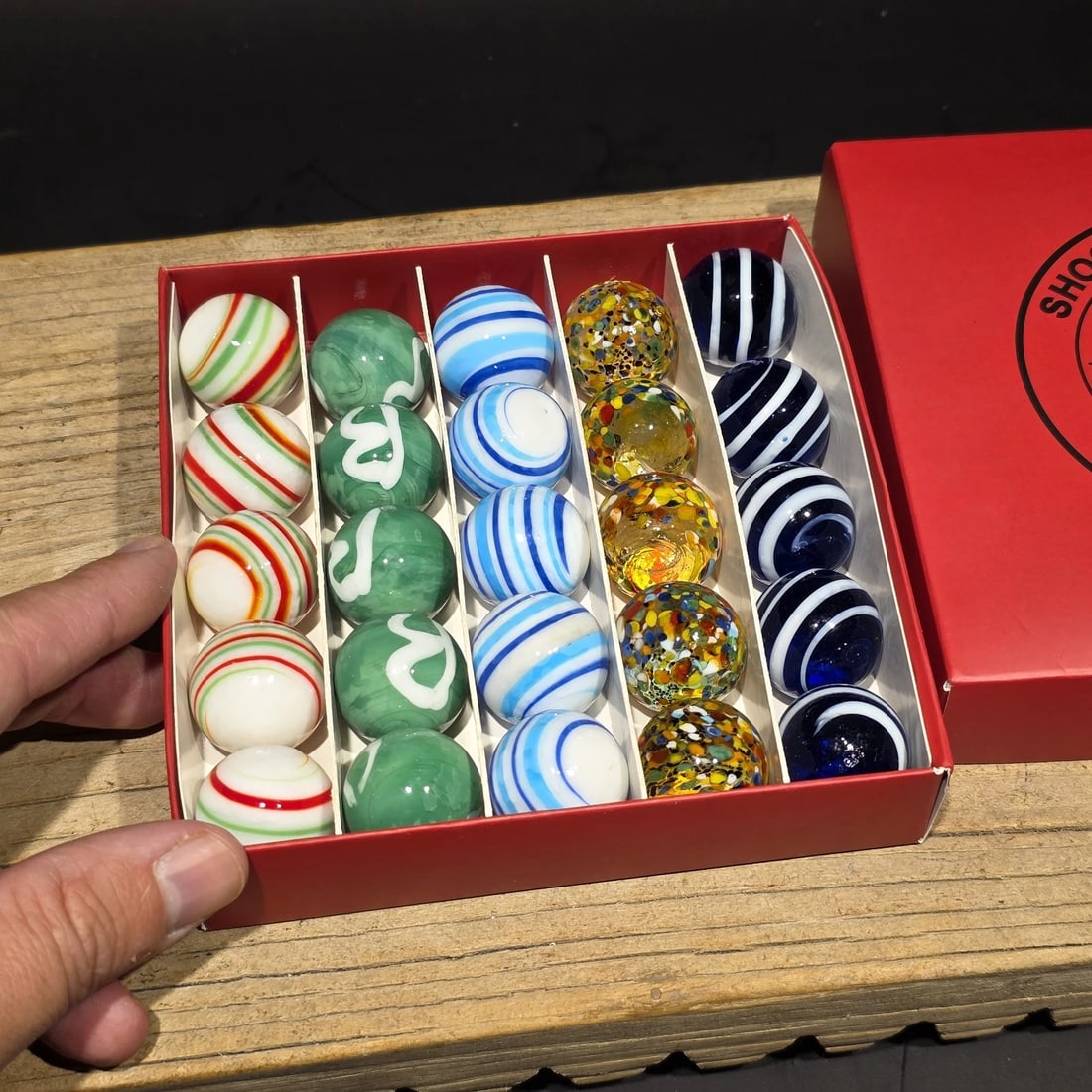 Akro Agates Box Set of Marbles - 12