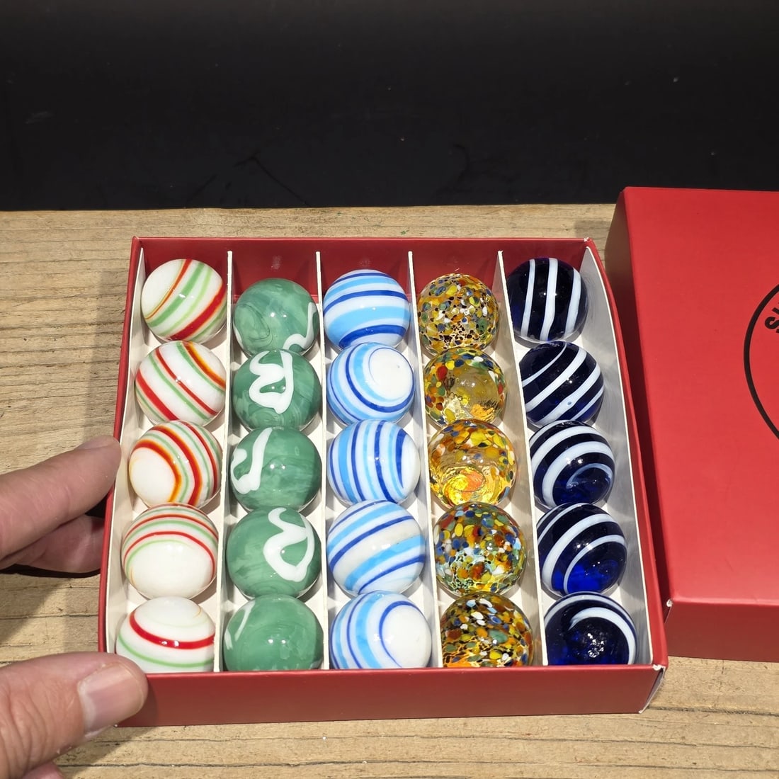 Akro Agates Box Set of Marbles - 14
