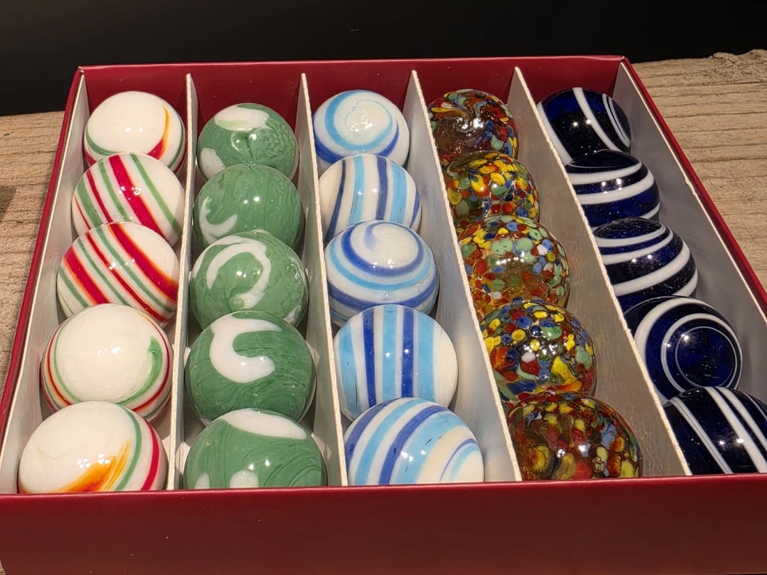 Akro Agates Box Set of Marbles - 8