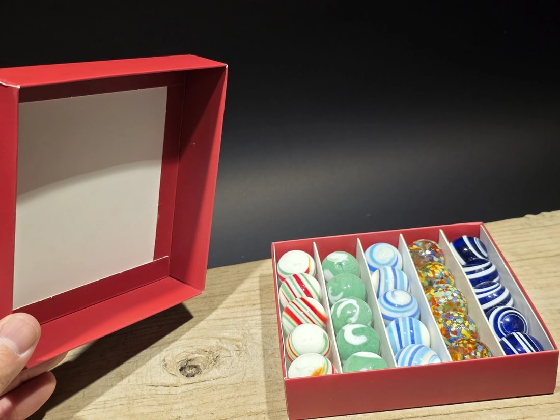 Akro Agates Box Set of Marbles - 9