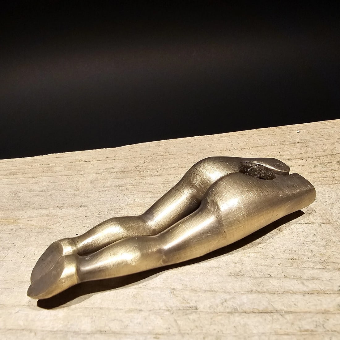 4" Brass Risque Lady Legs Nut Cracker - 11