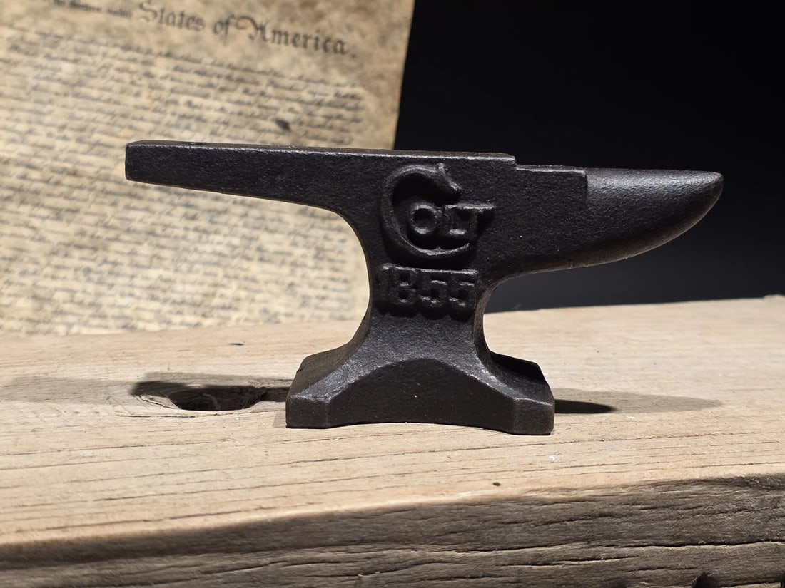 Colt 1855 Miniature Anvil Cast Iron Gunsmith Paperweight - 10
