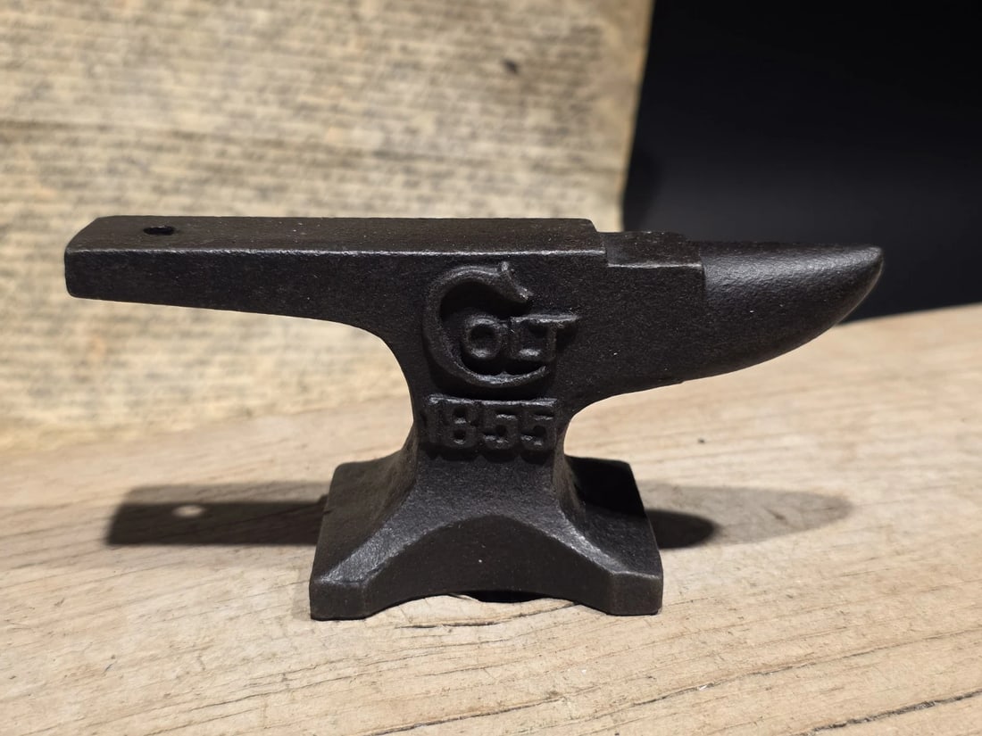 Colt 1855 Miniature Anvil Cast Iron Gunsmith Paperweight - 4