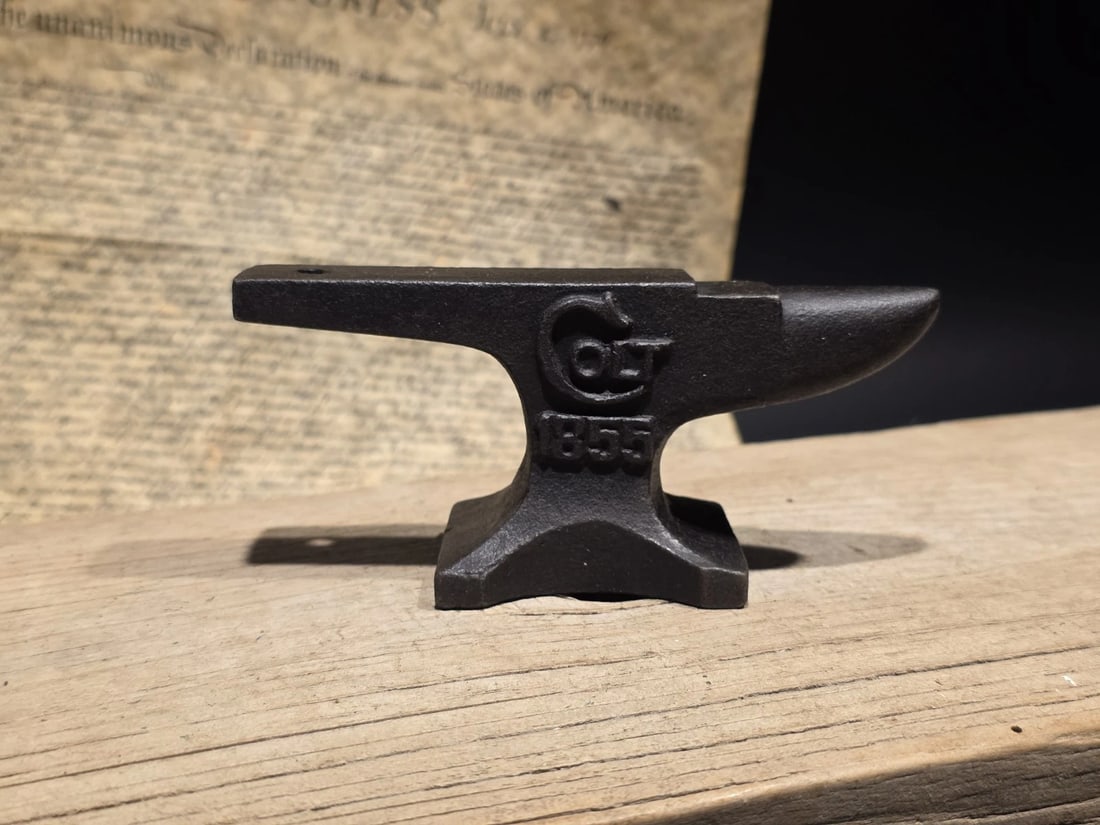 Colt 1855 Miniature Anvil Cast Iron Gunsmith Paperweight - 5