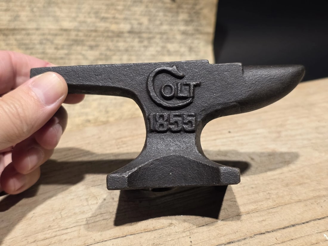 Colt 1855 Miniature Anvil Cast Iron Gunsmith Paperweight - 6
