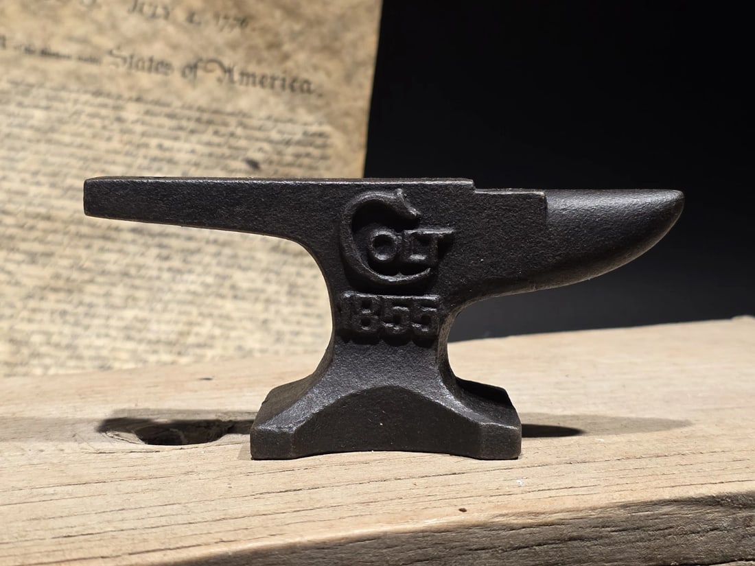 Colt 1855 Miniature Anvil Cast Iron Gunsmith Paperweight - 9