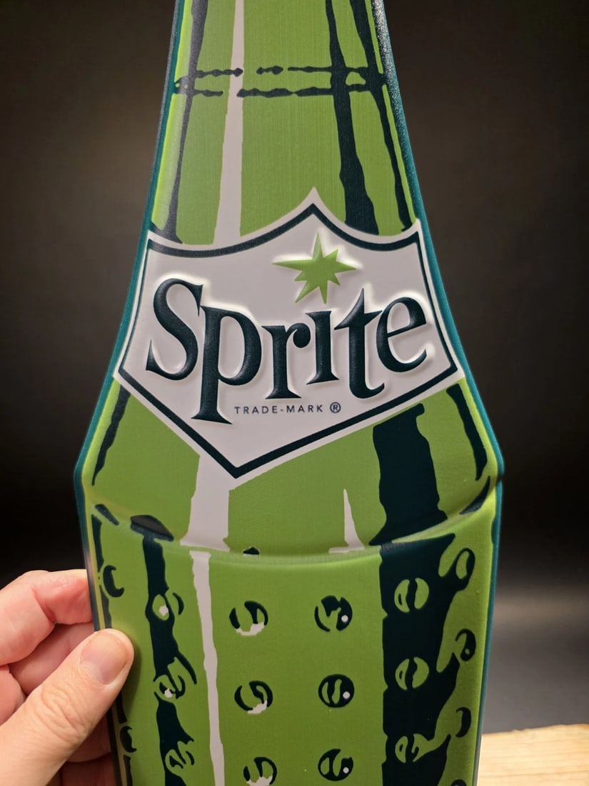 22" Vintage Style Metal Die Sprite Bottle Sign - 5