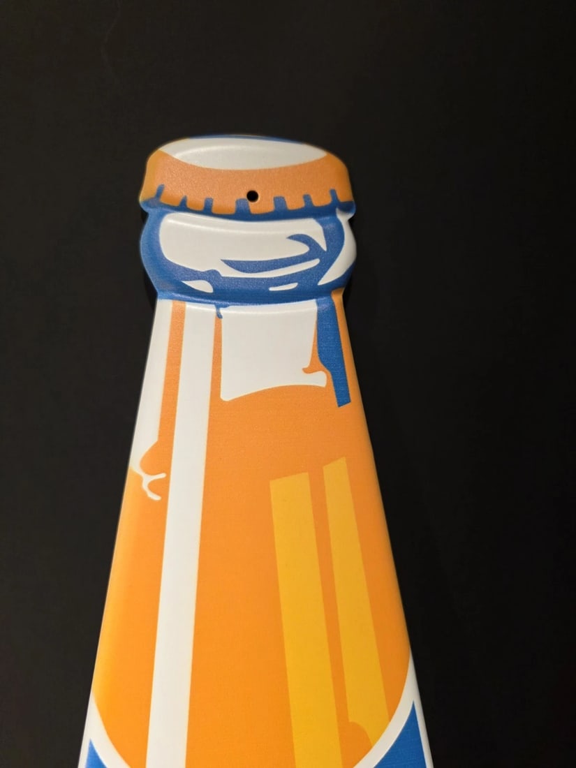 22" Vintage Style Metal Die Cut Fanta Bottle Sign - 4