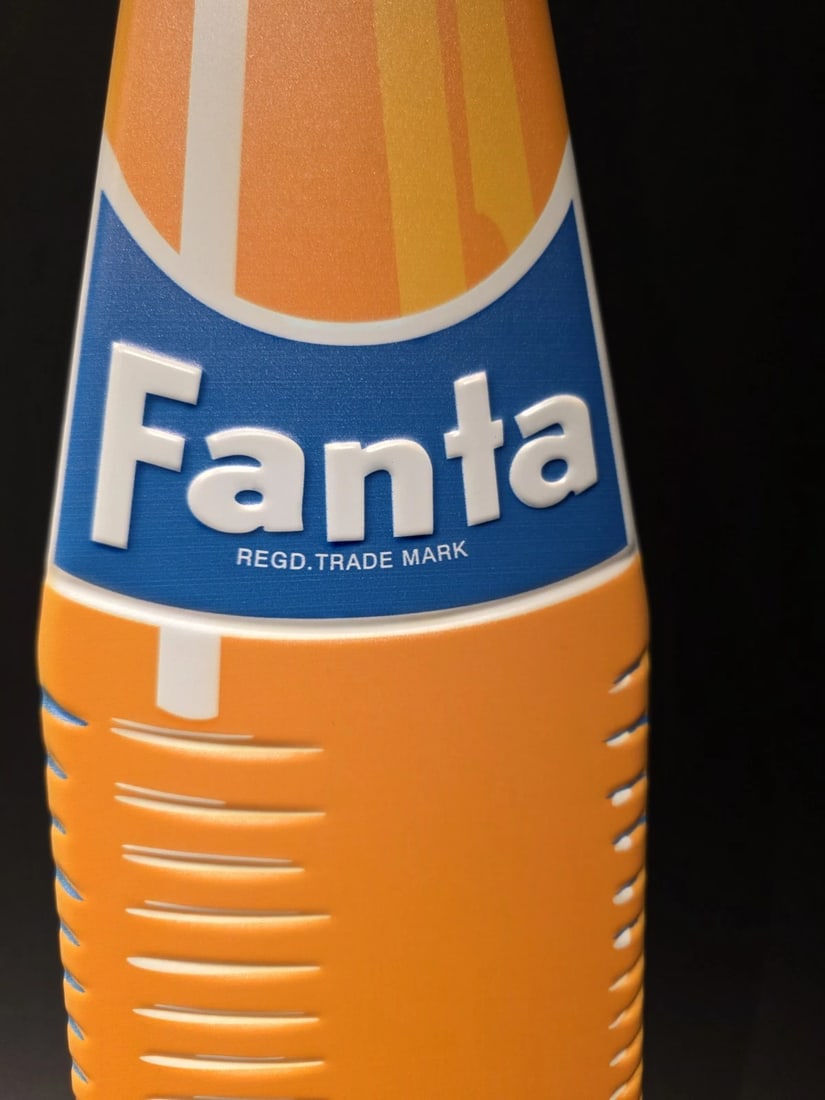 22" Vintage Style Metal Die Cut Fanta Bottle Sign - 5