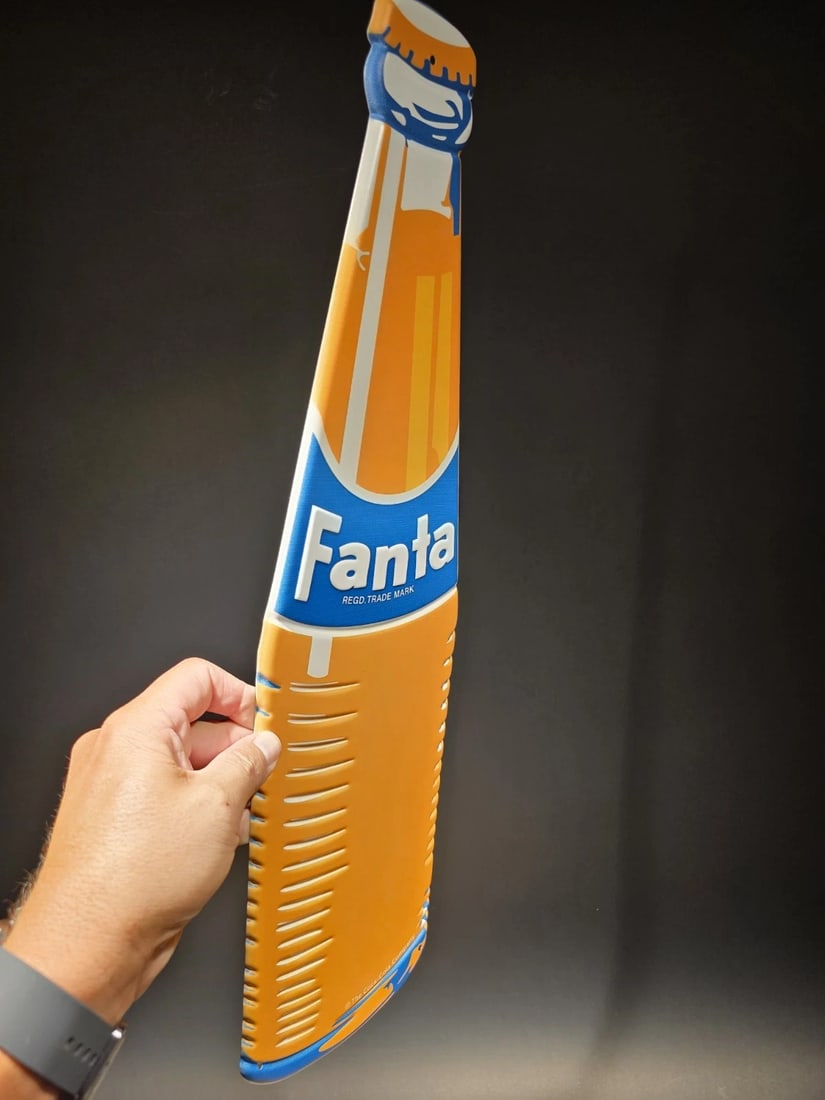 22" Vintage Style Metal Die Cut Fanta Bottle Sign - 9