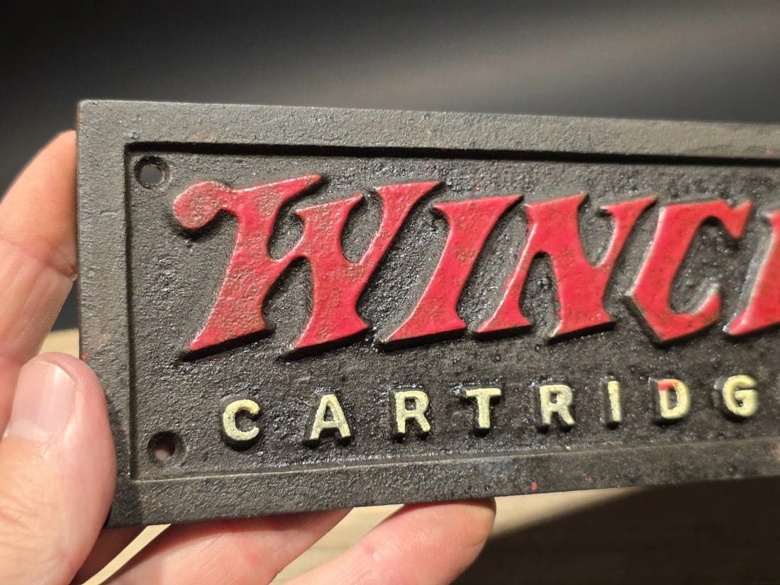 12" Cast Iron Winchester Plaque Sign - 10