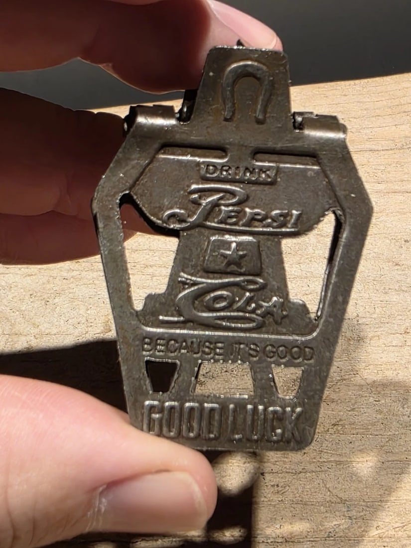 Metal Pepsi Cola Good Luck Paper or Money Clip - 2
