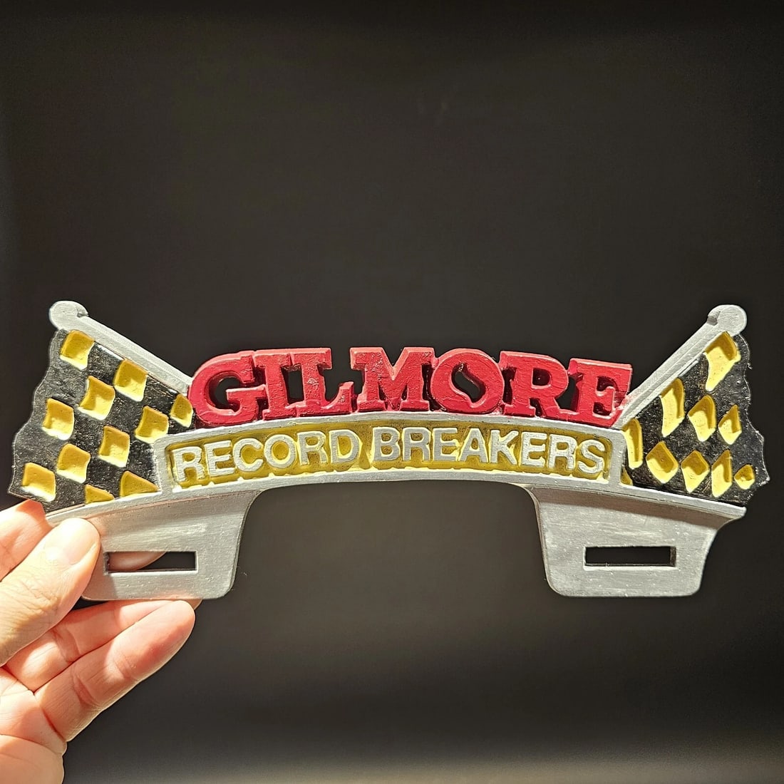 Aluminum Gilmore License Plate Fob Topper - 3