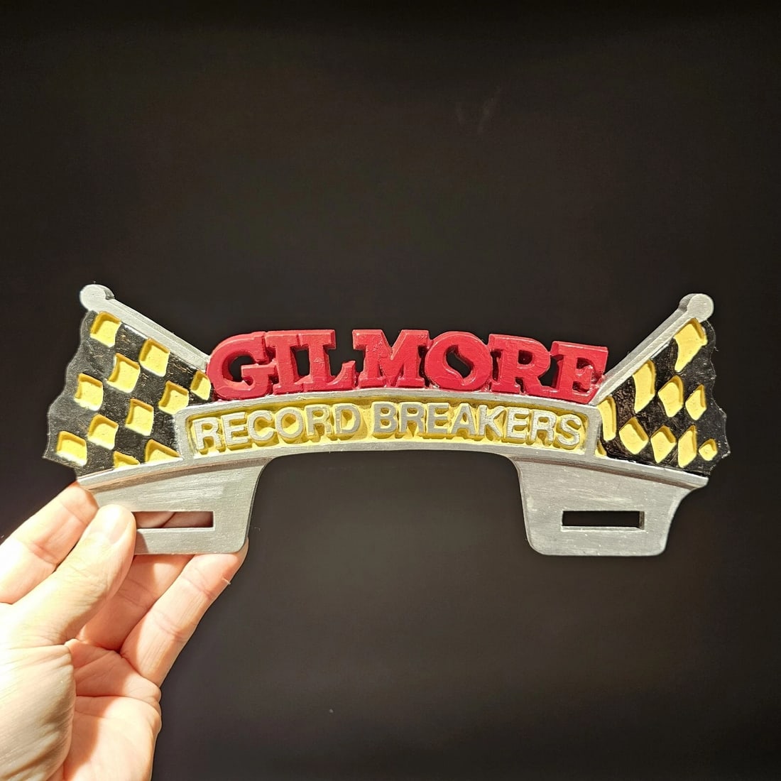 Aluminum Gilmore License Plate Fob Topper - 4