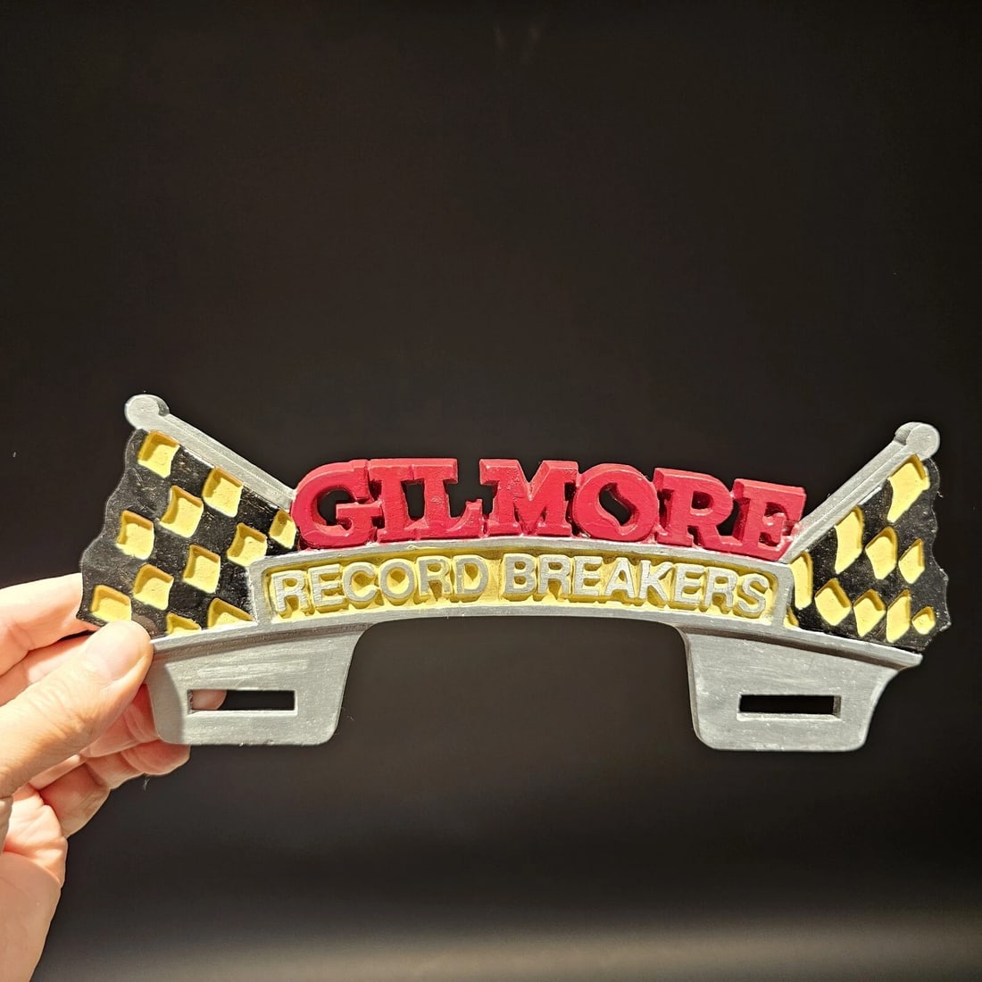 Aluminum Gilmore License Plate Fob Topper - 6