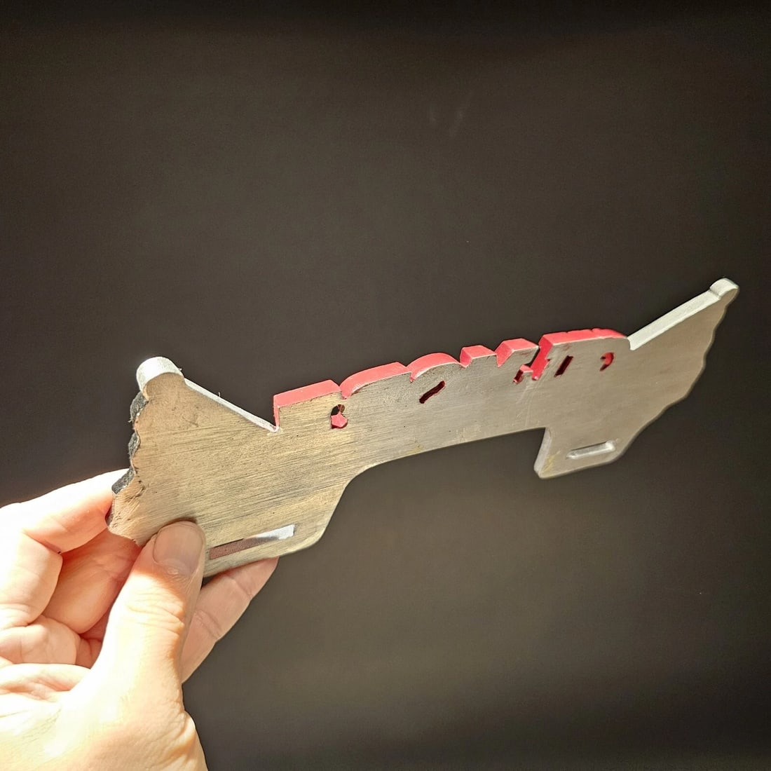 Aluminum Gilmore License Plate Fob Topper - 8