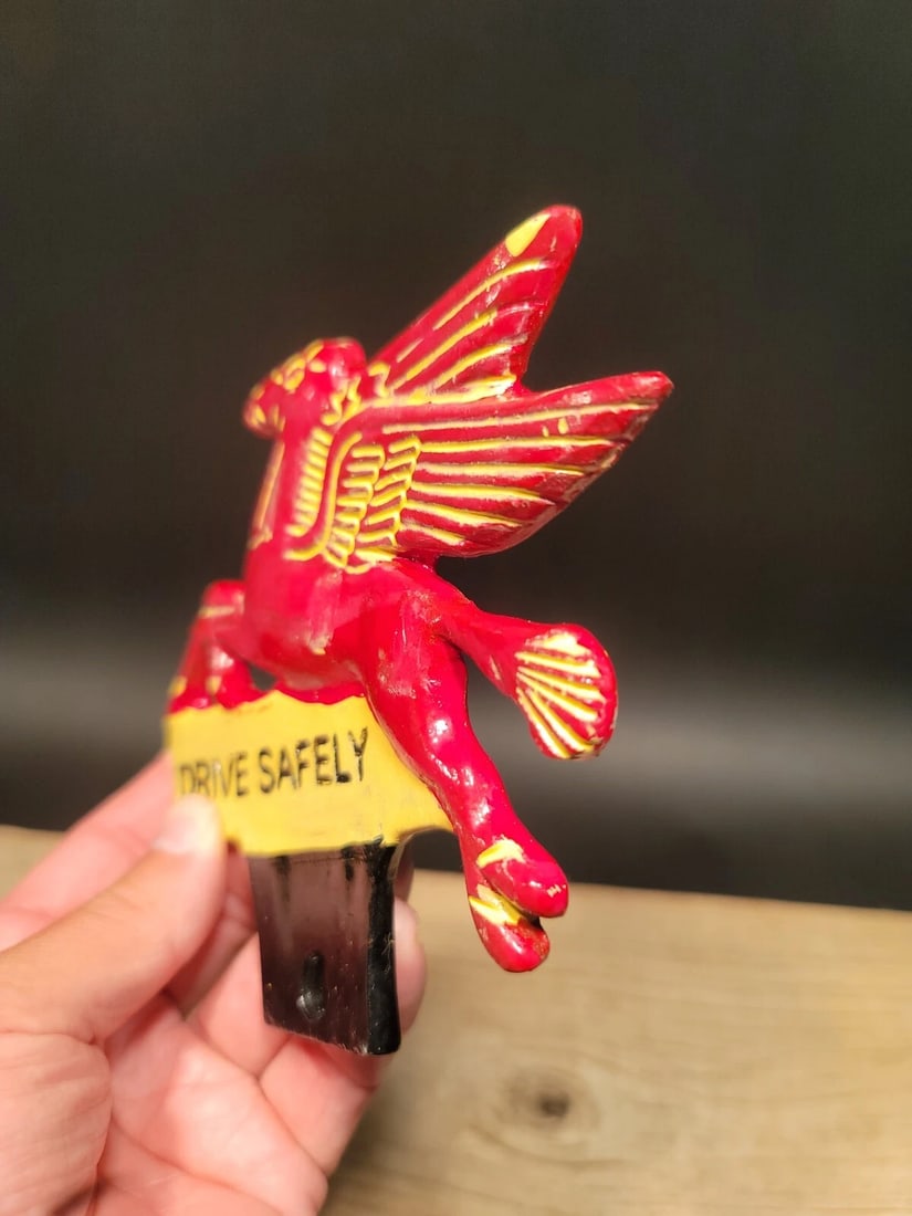Aluminum Pegasus Drive Safely License Plate Fob Topper - 5