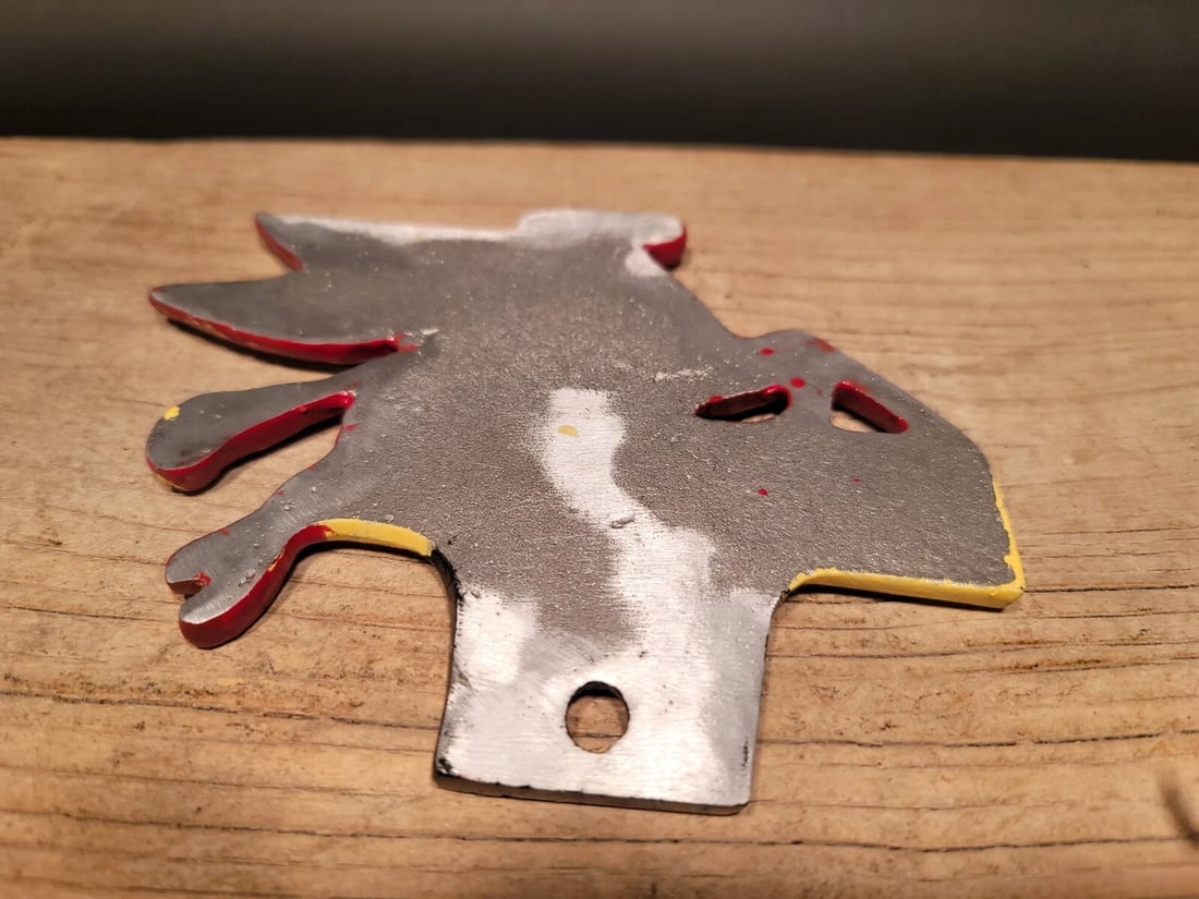 Aluminum Pegasus Drive Safely License Plate Fob Topper - 8