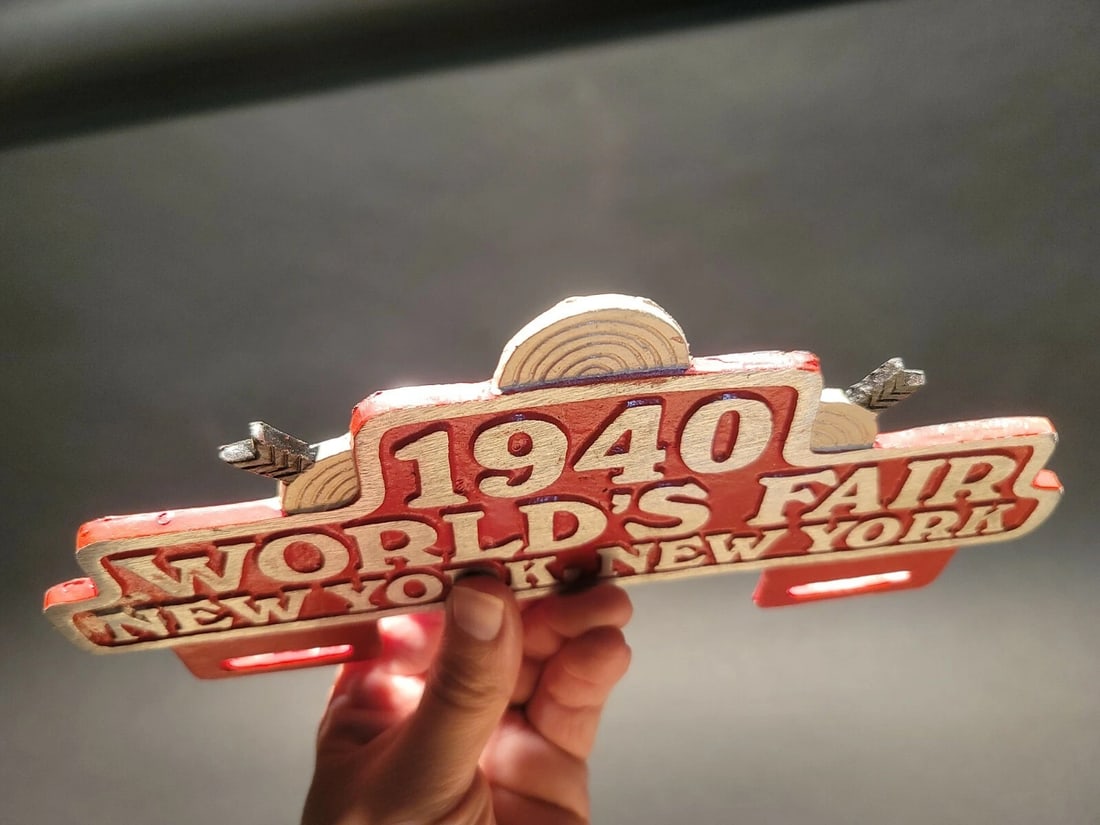 1940 World's Fair New York License Plate Frame Topper - 11