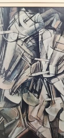 Vintage 24"x40" Lithographic Print of 1912 Figure Descending a Staircase #2 by Marcel Duchamp - 5