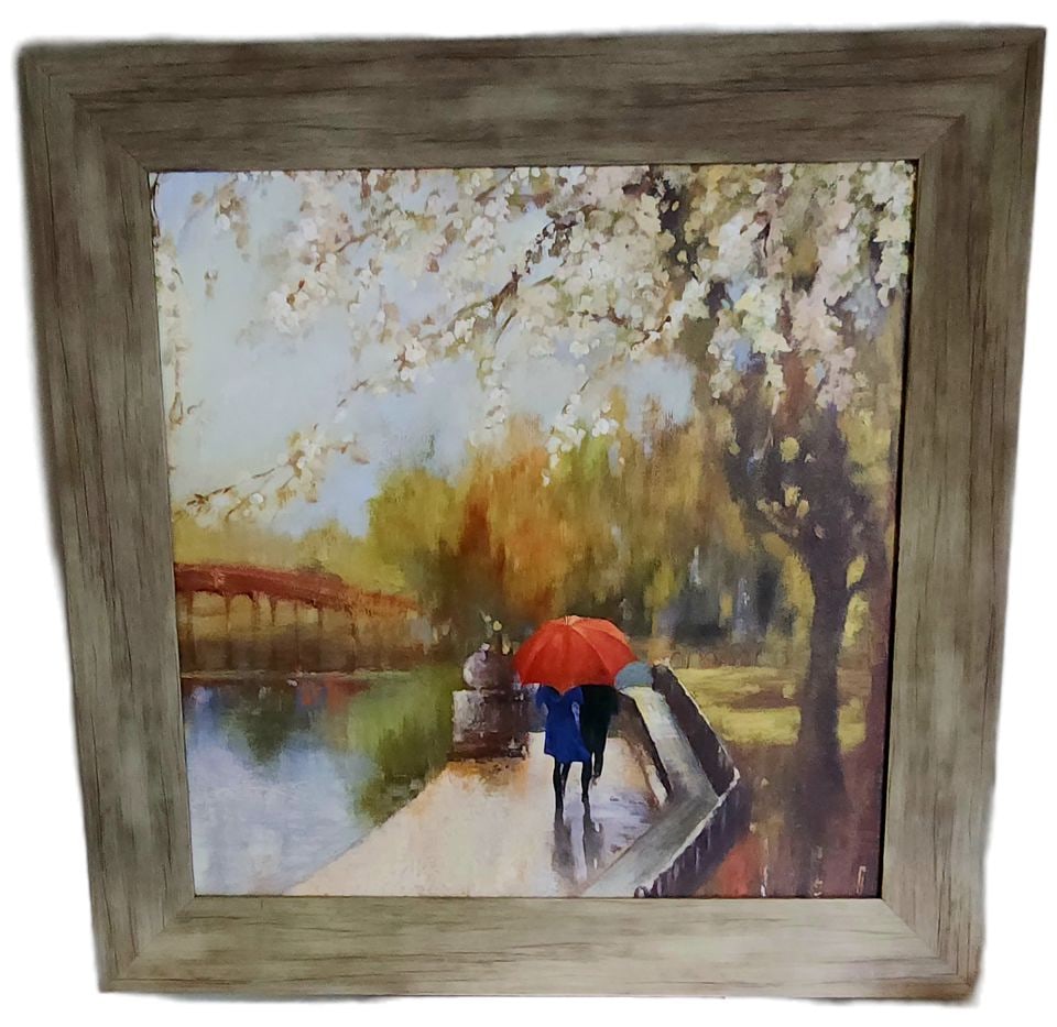 A Walk in the Park by Aimee Wilson.. oil painting reproduction on board of this iconic work.: A Walk in the Park by Aimee Wilson.. oil painting reproduction on board of this iconic work. Reserve: $50.00 Shipping: Domestic: Shipping rates are determined by destination International: Foreign