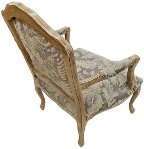 From Italy.. Rare Antique or Vintage Louis XV Style Armchair & Ottoman Set - 5