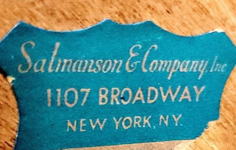 Vintage 4-Shelf 15"x 45.5" Hand-Made Country Rustic Bookcase Shelf Unit by Salmanson & Co. NYC - 6
