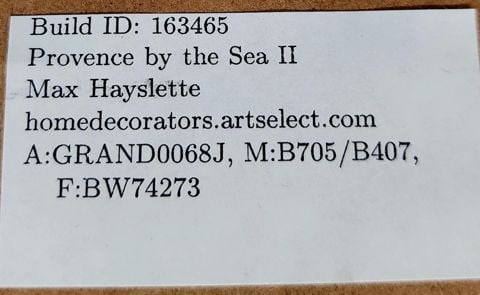 ( Set 2 of 2) Max Hayslette "Provence by the Sea II" signed Ltd Edition 30x24 seriograph of vibrant - 7