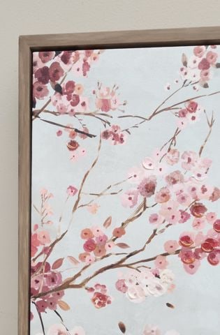 Allison Pearce "Paris in the Spring" Giclee impasto oil print w/ wonderful cherry blossoms. - 6