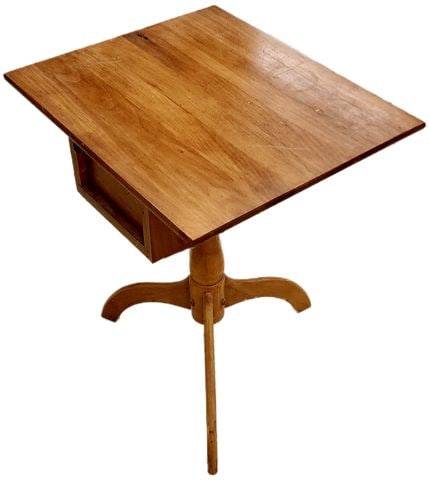 Vintage Maple or Cherry candle or sewing table in times past. Today, a perfect accent or side table. - 4