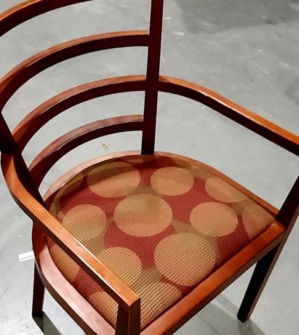 1991 Knoll Studio Pair of MCM Wood Side Chairs Designed by Raul de Armas as Engraved on Metal Tags. - 4