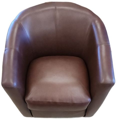 Vintage Luxury Rapallo Genuine Leather Swivel Side Chair.. perfect for most any decor. - 3