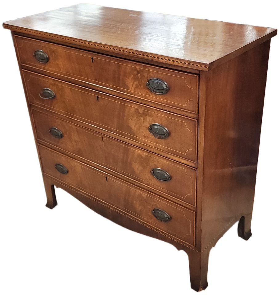 Antique 4-Drawer American Hepplewhite or English Dresser. Late 18th or early 19th C. Collector piece (1 of 7)