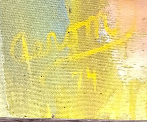 Vibrant Original Mid-Century Impasto-Style Floral Still Life Oil Painting. Signed. Circa '74. - 5