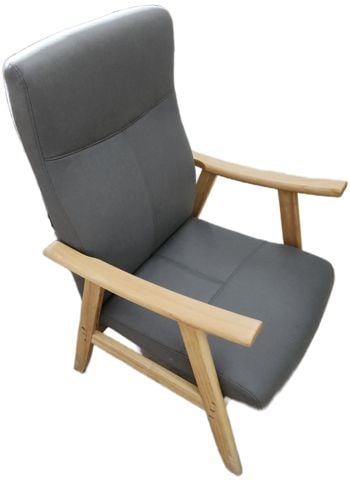 Elegant minimalist design Scandinavian modern upholstered armchair w/ adjustable back. - 2