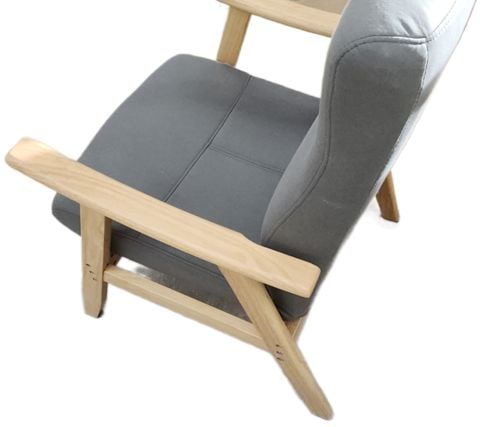 Elegant minimalist design Scandinavian modern upholstered armchair w/ adjustable back. - 4