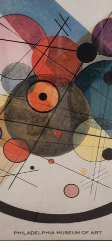 Vintage Phila. Museum 36x36 Poster, Circles in a Circle, Wassily Kandinsky's acclaimed 1923 Painting - 4
