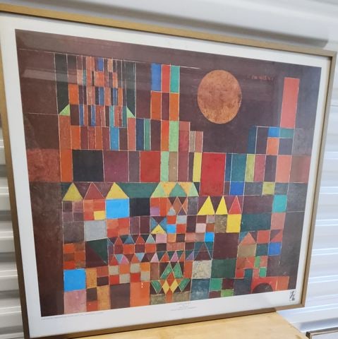Rare 1988 Exhibition Poster of Paul Klee's Iconic "Castle and Sun" from Collection of G. D. Thompson - 3