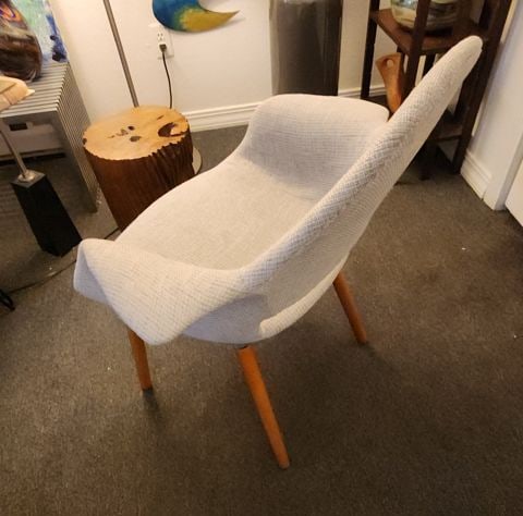 This stylized mid-century modern chair - 6