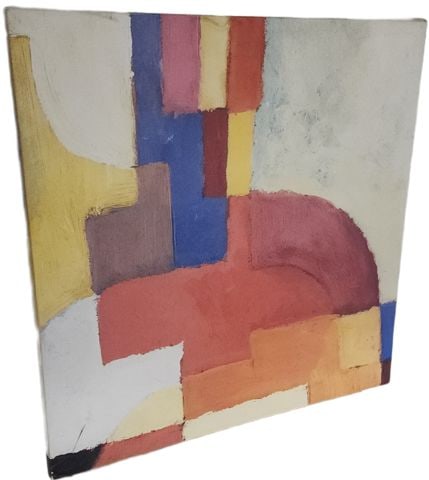 Vintage pair of bold abstract giclee canvas prints. Circa '99 Commissioned by IKEA in Great Britain. - 3