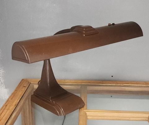 Iconic Deco-Style mid-century modern fluorescent metal "Bankers Desk Lamp" by Art Specialty Company - 4