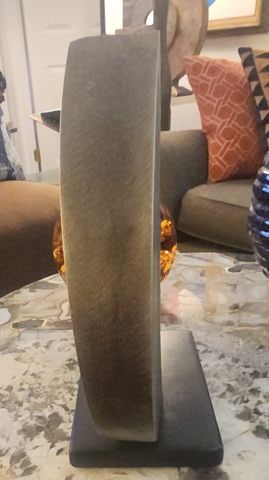 James Myford powerful brutalist solid aluminum cast "Torn Apart" sculpture. Signed. Circa "88 - 6