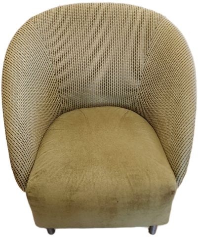 Luxury designer accent side chair by Keilhauer w/ great sculptural look.. - 4