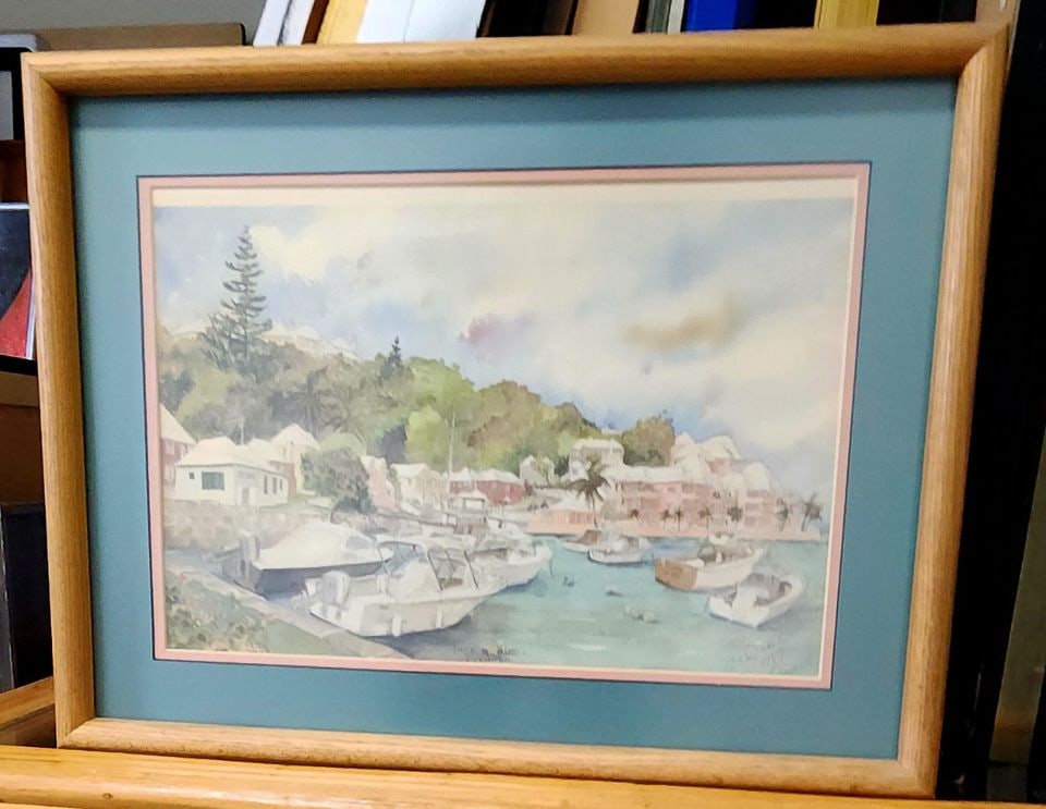 Vintage impasto-style impressionist oil painting of rowboats w/ rich texture and vibrant colors. (1 of 6)