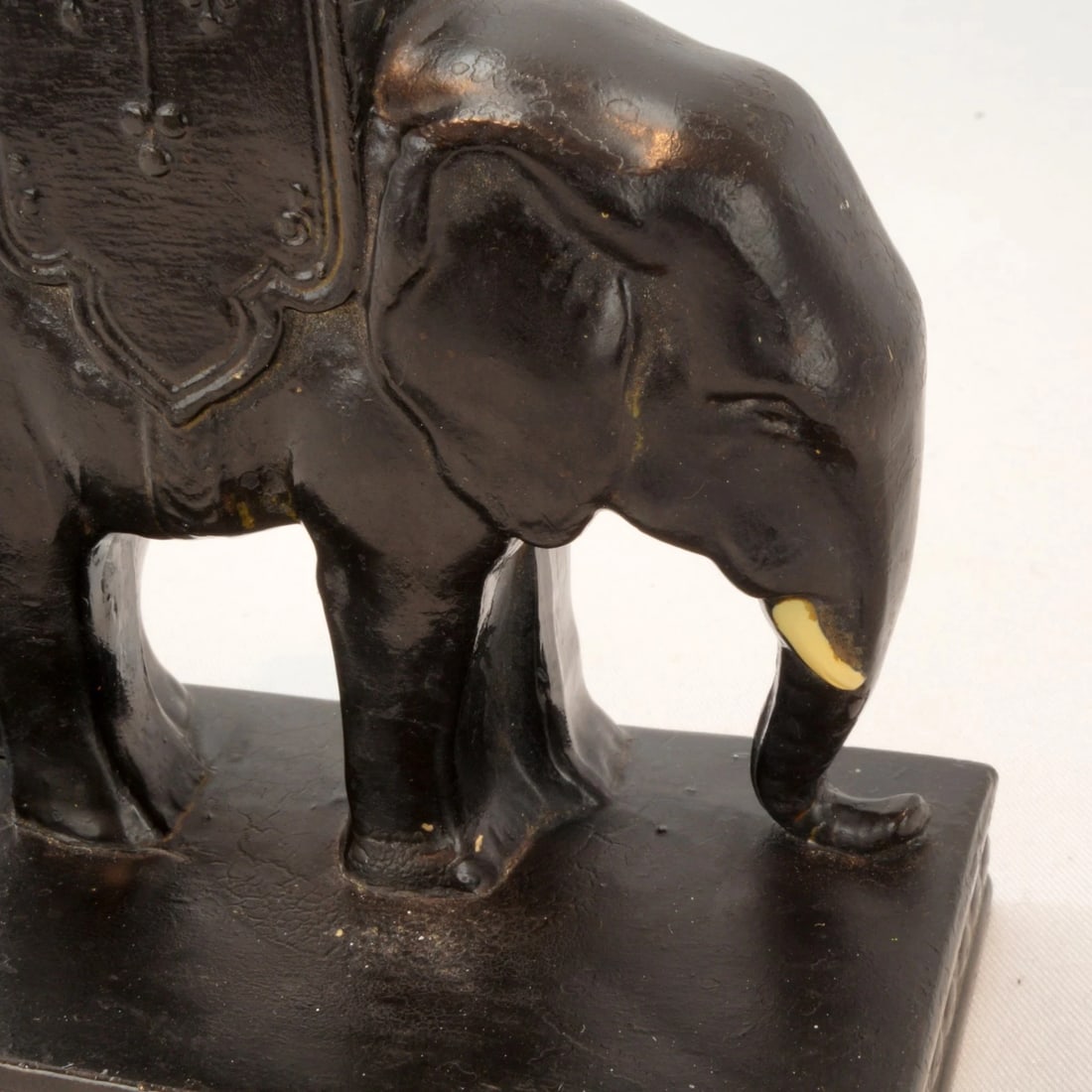 Pair 1923 Ronson Howdah Elephant Bookends - 10